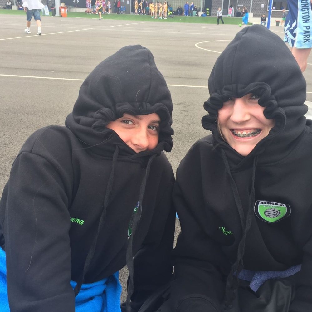 bringelly hoodies netball